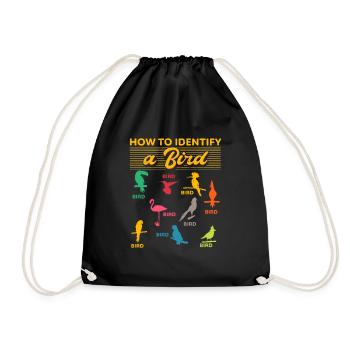 Comment identifier un oiseau d’observation - Sac de sport léger - noir - Devant