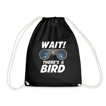Attendez qu’il y ait un oiseau Observation des oiseaux - Sac de sport léger - noir - Devant