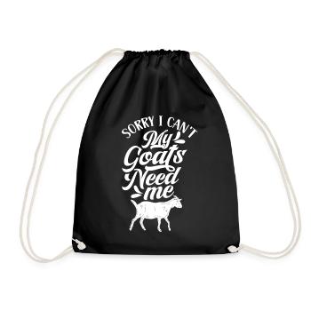 Malheureusement, mes chèvres n’ont pas besoin de moi animal - Sac de sport léger - noir - Devant