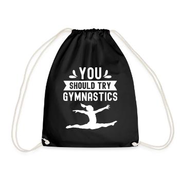 Vous devriez essayer Gymnastique Gymnastique Gymnaste - Sac de sport léger - noir - Devant