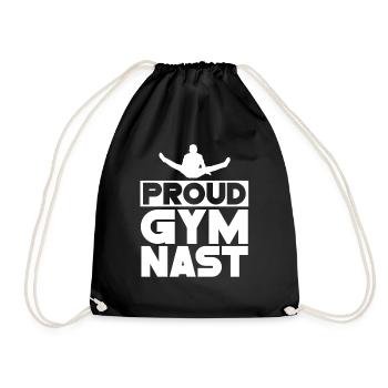 Fier gymnaste Amateur de gymnaste Gymnastique Gymnastique - Sac de sport léger - noir - Devant