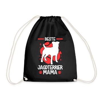 Beste Jagdterrier Mama Deutscher Jagdterrier - Turnbeutel - Schwarz - Vorne