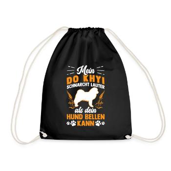 Do Khyi schnarcht lauter Tibetmastiff Tibetdogge - Turnbeutel - Schwarz - Vorne