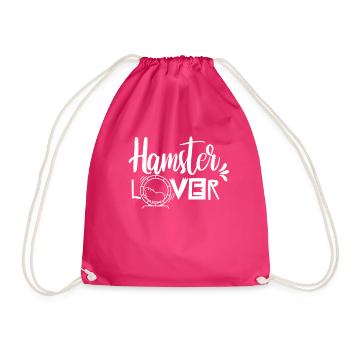 Hamsterliebhaber Haustier Süß Hamster Besitzer - Turnbeutel - Fuchsia - Vorne