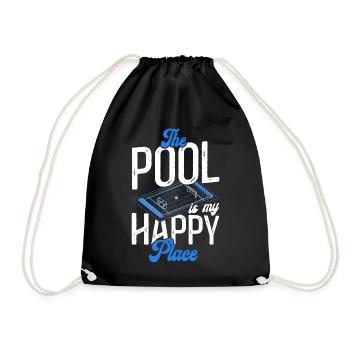 Water Polo The Pool Is My Happy - Drawstring Bag - black - Front