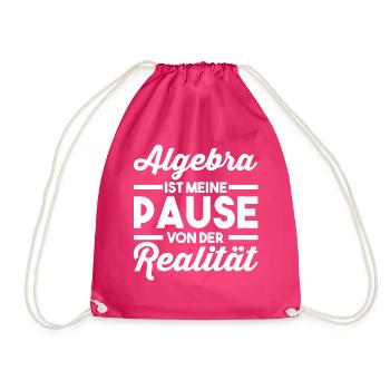 Mathematik Mathe Rechnen Algebra - Turnbeutel - Fuchsia - Vorne