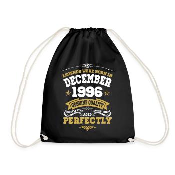 Millésime Vieilli parfaitement Décembre 1996 - Sac de sport léger - noir - Devant