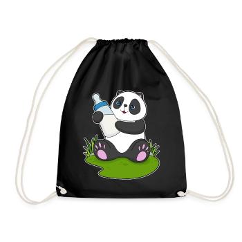 Lait pour biberon Panda - Sac de sport léger - noir - Devant