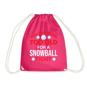 Snowball Fight - I Can't I Have Snowball Fight - Turnbeutel - Fuchsia - Vorne