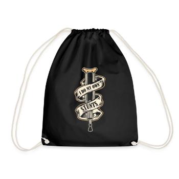 Rétablissez-vous Pied cassé Os cassé - Sac de sport léger - noir - Devant