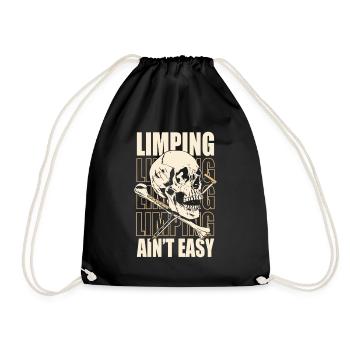 Rétablissez-vous Pied cassé Os cassé - Sac de sport léger - noir - Devant