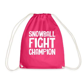 Snowball Fight - Snowball Fight Champion - Turnbeutel - Fuchsia - Vorne