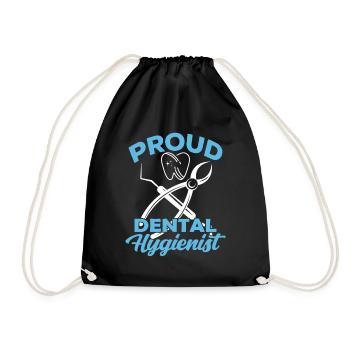 Fier hygiéniste dentaire Dentiste Hygiène dentaire - Sac de sport léger - noir - Devant