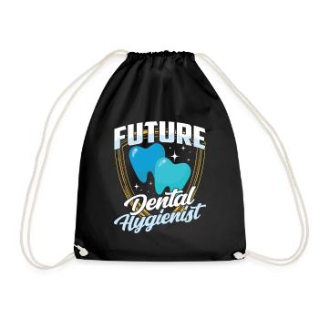 Équipe d’hygiène dentaire future d’hygiéniste dentaire - Sac de sport léger - noir - Devant