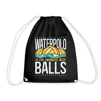 Water Polo Vintage Water Polo Is - Drawstring Bag - black - Front