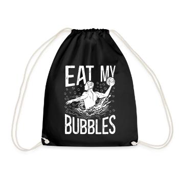 Water Polo Eat My Bubbles - Drawstring Bag - black - Front