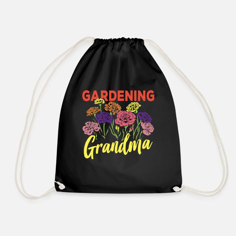 Gartenarbeit Oma Garten Großmutter Gärtnerin - Turnbeutel - Schwarz