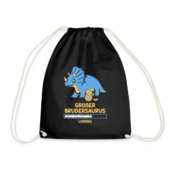 Big Brother 2023 Big Brother Saurus Dino - Drawstring Bag - black - Front
