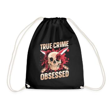 True Crime obsédé - Sac de sport léger - noir - Devant