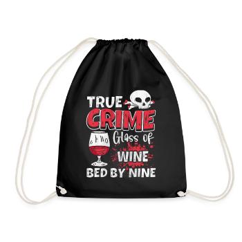 Bon vin et cadeau True Crime - Sac de sport léger - noir - Devant
