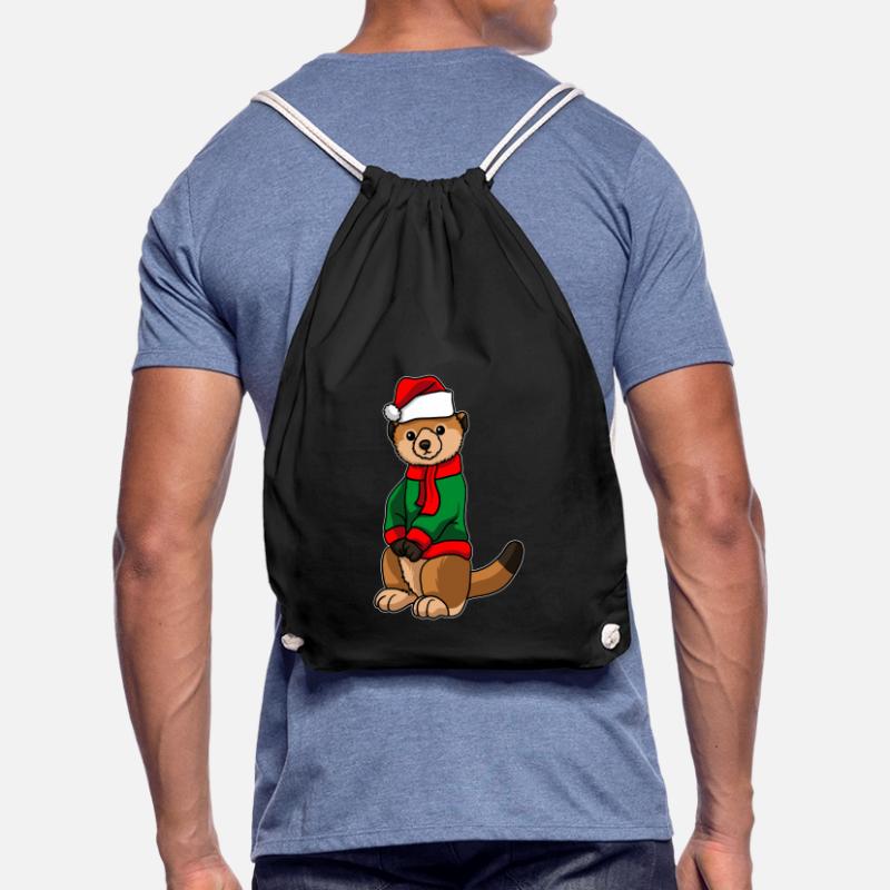 Suricates avec pull de Noël Sac de sport léger