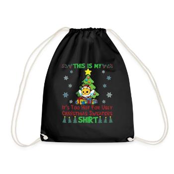 C'est mon pull de Noël il fait trop chaud pour moche - Sac de sport léger - noir - Devant