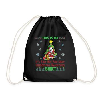 C'est mon pull de Noël il fait trop chaud pour moche - Sac de sport léger - noir - Devant