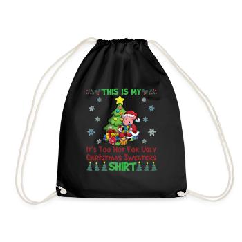 C'est mon pull de Noël il fait trop chaud pour moche - Sac de sport léger - noir - Devant