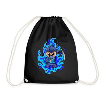 Ninja - Turnbeutel - Schwarz - Vorne