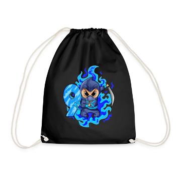 9. Geburtstag Junge 9 Jahre alt Ninja - Turnbeutel - Schwarz - Vorne
