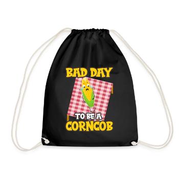 Its A Bad Day To Be A Corncob - Drawstring Bag - black - Front