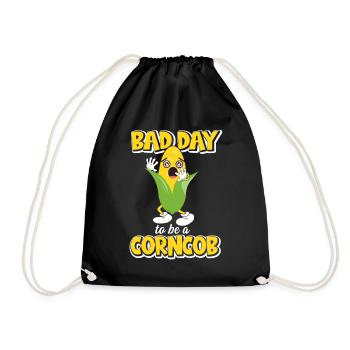 Its A Bad Day To Be A Corncob - Drawstring Bag - black - Front