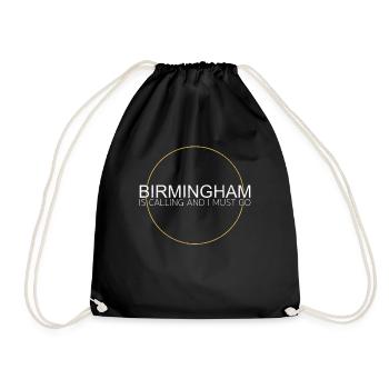 Birmingham Spruch - Turnbeutel - Schwarz - Vorne