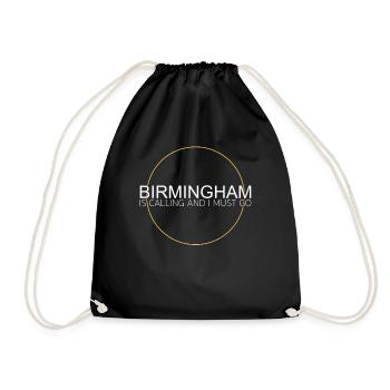 Birmingham Spruch - Turnbeutel - Schwarz - Vorne
