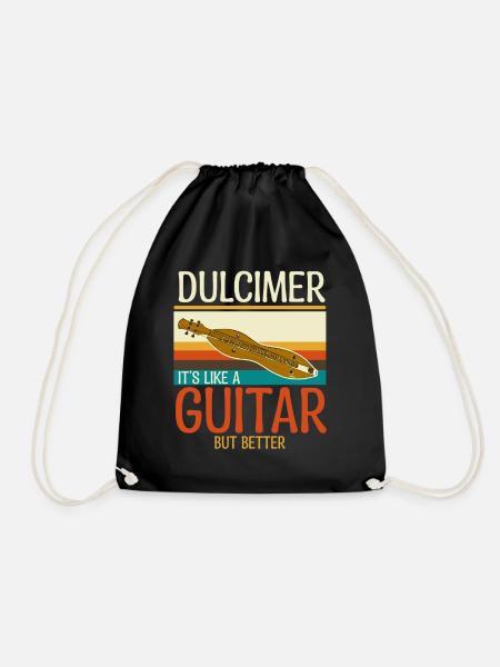 Dulcimer Instrument - Turnbeutel - Schwarz