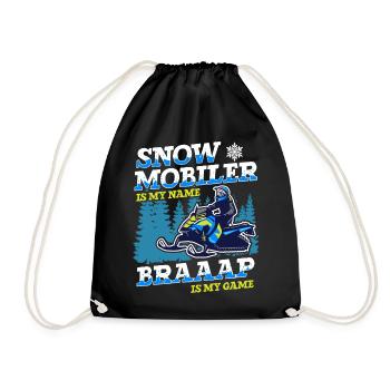 Snowmobile Braaaap est mon jeu Motoneiges - Sac de sport léger - noir - Devant