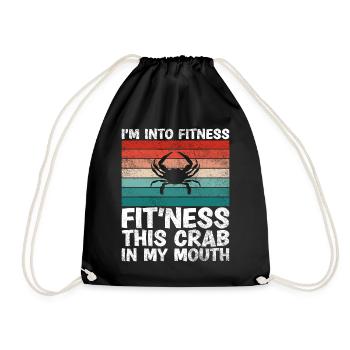Je suis en forme ce crabe dans ma bouche - Sac de sport léger - noir - Devant