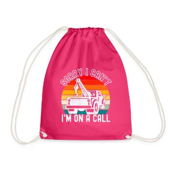 Abschleppwagen Abschleppdienst - Turnbeutel - Fuchsia - Vorne