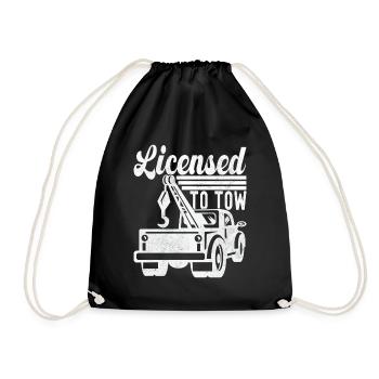 Service de remorquage de dépanneuse - Sac de sport léger - noir - Devant