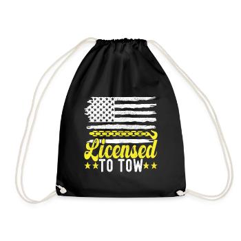 Service de remorquage de dépanneuse - Sac de sport léger - noir - Devant