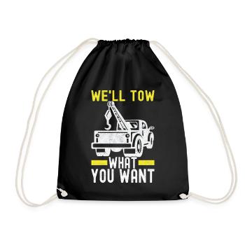 Service de remorquage de dépanneuse - Sac de sport léger - noir - Devant
