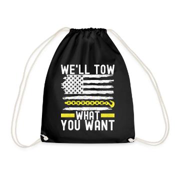 Service de remorquage de dépanneuse - Sac de sport léger - noir - Devant