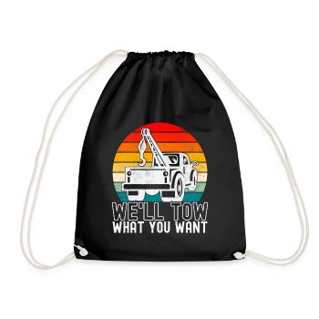 Service de remorquage de dépanneuse - Sac de sport léger - noir - Devant