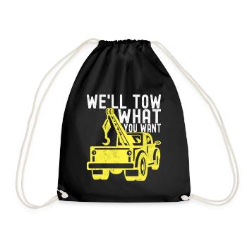 Service de remorquage de dépanneuse - Sac de sport léger - noir - Devant