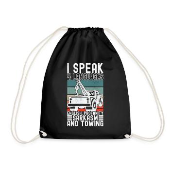 Service de remorquage de dépanneuse - Sac de sport léger - noir - Devant