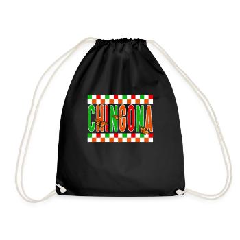 Mexicana Shirt, Chingona Butterfly Women Gift For - Drawstring Bag - black - Front