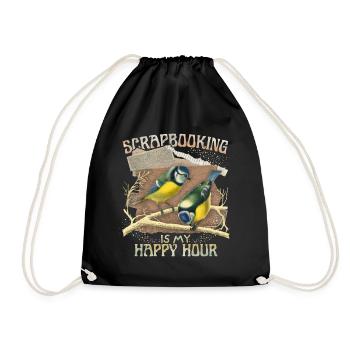 Illustration vintage Meise, album de coupures - Sac de sport léger - noir - Devant