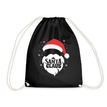 Joyeux Père Noël Costume Joyeux Noël - Sac de sport léger - noir - Devant