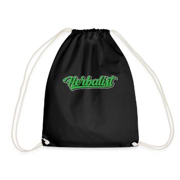 Herboriste herbes aromatiques - Sac de sport léger - noir - Devant