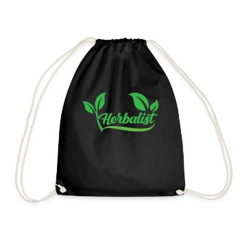 Herboriste Herboriste Herbes de jardin Herbe - Sac de sport léger - noir - Devant